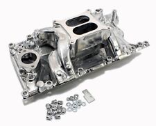 Small Block Mopar Polished Aluminum Air Gap Style Intake 318 340 360 5.9 Magnum picture