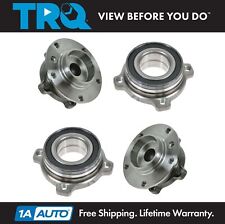 TRQ Front & Rear Wheel Bearing & Hub Assembly Kit Set of 4 for BMW 5 Series picture