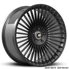 22” RF35 GLOSS BLACK CONCAVE WHEELS RIMS FOR BENTLEY CONTINENTAL GT 22X9 /10.5 picture