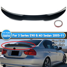 PSM Style Rear Trunk Spoiler Wing For BMW E90 3 Series M3 2005-2011 Gloss Black picture