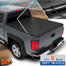 Vinyl Soft Top Tri-Fold Tonneau Cover for 83-11 Ford Ranger Fleetside 6ft Bed picture