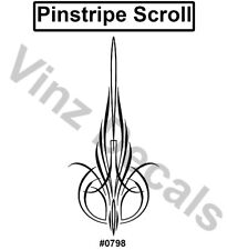 High-Quality Vinyl Pinstripe / Scroll Decal -Many Colors & Sizes-  picture
