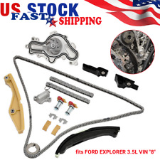 Timing Chain Kit Water Pump for Lincoln MKX MKS Ford Taurus Edge Flex 3.5L 3.7L picture