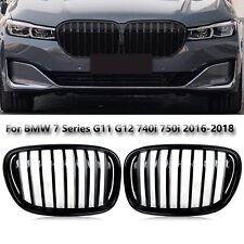 For 2016-2019 BMW 7 Series G11 G12 Front 740i 750i Kidney Grille Gloss Black picture