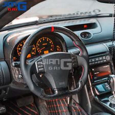 Real Carbon Fiber Perforated Leather Steering Wheel Fit 2004-2007 Infiniti G35 picture