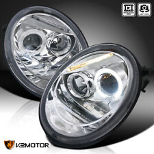 Fits 1998-2005 VW Volkswagen Beetle LED Halo Projector Headlights Left+Right picture