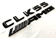 #1 BLACK CLK55+AMG FIT MERCEDES CLK55 REAR TRUNK EMBLEM BADGE NAMEPLATE picture