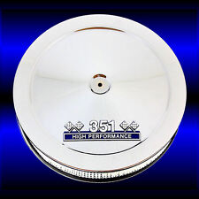 Chrome 351 W Air Cleaner Fits Small Block Ford 351 Windsor Engines  picture