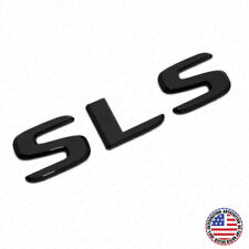 Benz SLS AMG Letter Emblem Trunk Logo Nameplate Badge Decorate Sport Gloss Black picture