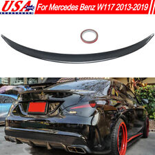 Trunk Spoiler Wing Lip For Mercedes W117 CLA45 AMG 2013-2019 Carbon Fiber Look picture