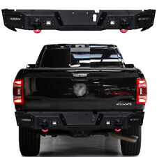 For 2019-2022 Ram 2500/3500 Steel Rear Bumper With 2x LED Lights & 2xD-Ring picture