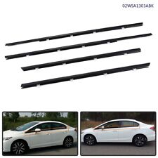 Fit For HONDA CIVIC 2012-2015 Outer Window Moulding Trim Weather strips Seal picture