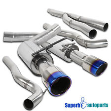 Fit 2015-2020 Mustang EcoBoost 2.3L Catback Exhaust System SS Titanium Burnt Tip picture