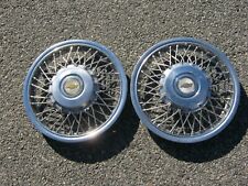 Factory 1986 to 1990 Chevy Celebrity 14 inch wire spoke hubcaps wheel covers picture