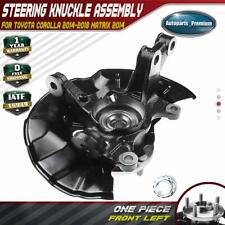 Front LH Steering Knuckle & Wheel Hub Bearing Assembly for Toyota Corolla 14-18 picture