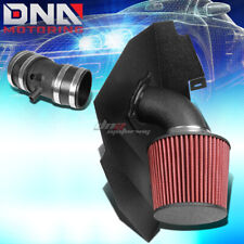 FOR 99-03 NISSAN FRONTIER D22/XTERRA 3.3 WRINKLE BLACK AIR INTAKE+HEAT SHIELD picture