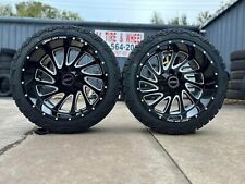 22X12 LEGION OFFROAD WHEELS  TIRES W/35125022 TIRE 8X165 FOR GMC CHEVY RAM 2500 picture