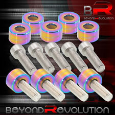 For Honda Acura Header Manifold Dress Up Cup Bolts M8X1.25MM Neochrome picture