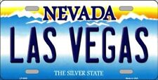 LAS VEGAS NEVADA STATE BACKGROUND METAL NOVELTY LICENSE PLATE TAG picture