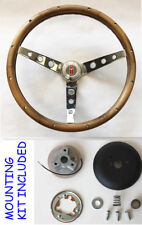 1969-1993 Oldsmobile Cutlass 442 GRANT Walnut Wood Steering Wheel 15