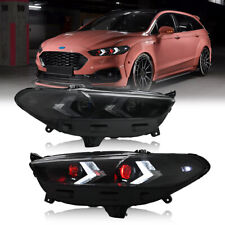 Double Beams Devil Eyes LED Headlights For Ford Fusion 2013-2016 DRL Head Lamps picture