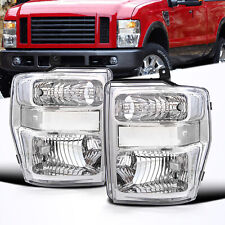 For 2008-2010 Ford F250 F350 F450 F550 Super Duty Headlights Lamps Pair LH+RH picture