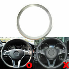 Silver Aluminum Alloy Steering Wheel Emblem Ring Trim Fits 08-14 W204 C350 C250 picture