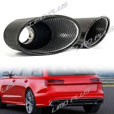 65mm Inlet Oval Exhaust Tips for Audi A3 A4 A5 A6 A7 Up To RS3 RS4 RS5 RS6 RS7 picture