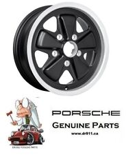 DR 911 Porsche Fuchs Wheel 15 x 6 - NEW  ET36 Matte Black Finish ON SALE picture