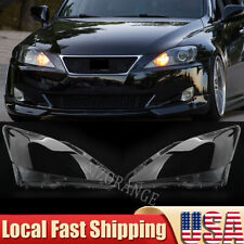 Pair Headlight Lens Cover For Lexus IS250 IS300 IS350 2006-2012 picture