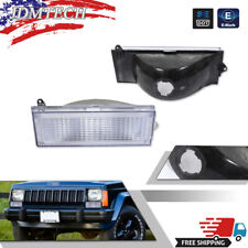 For 84-96 Jeep Cherokee & 86-92 Comanche Front Turn Signal Lights Housings Clear picture
