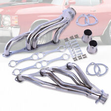 Silver Stainless Steel Headers Fit Camaro Chevelle Impala SBC 283 305 V8 64-77 picture