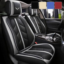 5 Car Seat Covers Full Set Waterproof PU Leather Seat Cushion Covers for Toyota picture