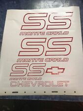 Monte Carlo SS badge decals 1987- 1988 picture