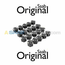 SAAB WHEEL LUG BOLT CAP COVERS SET 20 9-3 9-5 900 94-11 NEW GENUINE OEM 12771404 picture