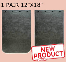 2 Rubber Truck Mud Flaps 12 in Wide x 18