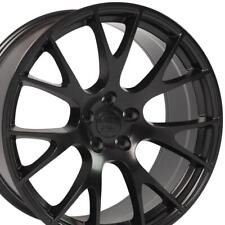 20x10 Satin Black 2528 Wheel Fits Dodge Charger Challenger, Hellcat Style Rim picture