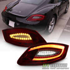 2005-2008 Porsche Boxster 987 06-08 Cayman Red Smoke LED Tube Tail Lights Lamps picture