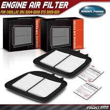 2Pcs Engine Air Filter for Cadillac SRX 2004-2009 STS 2005-2011 V6 3.6L V8 4.6L picture