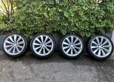 22” Tesla Model X Silver Grey  Turbine Wheels Rims Tires TPMS OEM picture