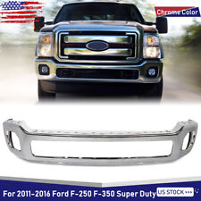 For 2011-2016 Ford F250 F350 F-450 Super Duty Front Bumper Face Bar Chrome Steel picture