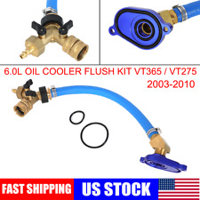 6.0L Oil Cooler Back Flush Kit Tool w/ Aluminum Anodize Adapter VT365 / VT275 US picture