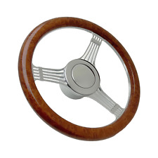 Real Wood Steering Wheel Kit Banjo Style 9-Hole 14