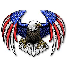 NEW Bald Eagle USA American Flag Car Truck Window Decal Sticker Vinyl Patriotic picture