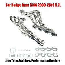 Long Tube Stainless Performance Headers For Dodge Ram 1500 2009-2018 5.7L New picture