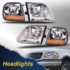 LIGHTNING STYLE HEADLIGHTS & CORNER PARKING LIGHTS KIT FIT FOR F150 EXPEDITION picture