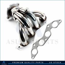 STAINLESS RACING MANIFOLD HEADER/EXHAUST FOR 01-05 HONDA CIVIC EX 1.7L D17A2 picture