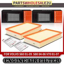 Front 2pcs Engine Air Filter for Volvo S60 01-09 S80 04-06 V70 01-07 XC70 03-07 picture