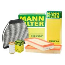 Mann Oil Air Carbon Cabin Filter Service Kit For Benz W204 W212 X204 C300 GLK350 picture