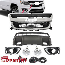 Fits 2015-2020 Chevrolet Colorado Front Grille/Lower Skid Plate/Fog Light 6PCS picture